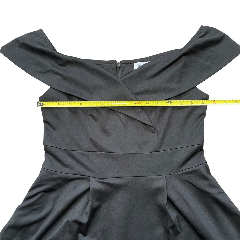 Jasambac Black Off Shoulder Formal Dress Women’s Size Medium Pockets - Picture 5 of 9